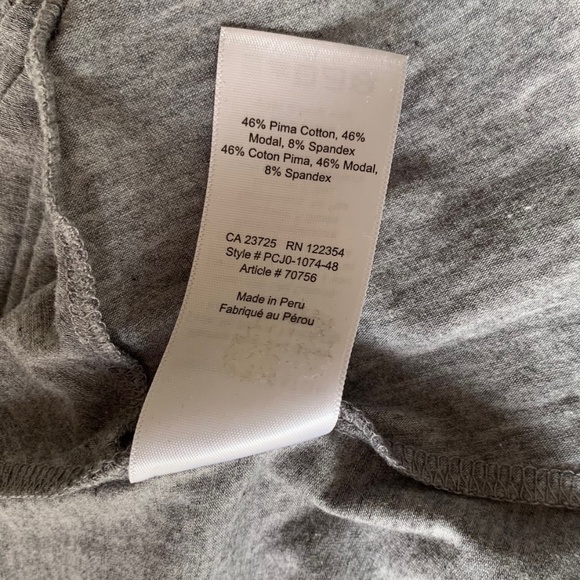 3/$45 ⭐️ BABATON The Group Grey Shirt with Twisted Front SIZE M - Picture 6 of 6